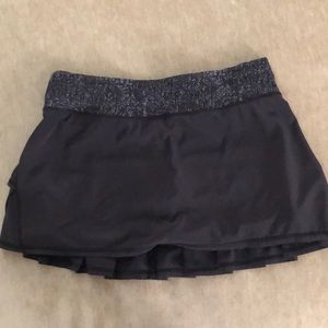 Lululemon black tennis skirt